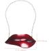 Yardenfun Lip Pendant Fashion Ornament Vintage Women Red Lip Wall Decor Wall Hanging Decor Metal Statue Woman Red 14.50X6.50X0.50CM - Buy Online on GoSupps.com
