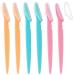 Sularpek 6 Pcs Eyebrow Razors Face Razors for Women Safety Facial Hair Remover Face Shaver Trimmer With Safety Covers Exfoliating Dermaplaning Tool for Women and Men for Shave Eyebrow Face Fuzz
