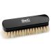 Stone and Clark Horse Hair Shoe Brush - Polish Your Leather to Perfection - Shoe Polish Brush with 100% Horse Hair Bristles & Concaved Beech Wood Handle (Premium White Horsehair Brush)