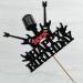 WRACKKIAR Rock Happy Birthday Cake Topper-Rock Music Happy Birthday Cake Topper-80s Themed Party Happy Birthday Cake Decor Rock and Roll Themed party supplies - Buy Online on GoSupps.com