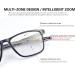 Photochromic Progressive Multifocus Reading Glasses UV400 | Outdoor Sunglasses & Blue Light Blocking Goggles for Men & Women - Black 2.0x - Buy Online on GoSupps.com