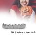 18K Gold Lower Teeth Hip Hop Grills - Halloween Festival Decoration Accessory for Men & Women (Black) - Buy Online on GoSupps.com