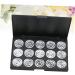 FOMIYES 3pcs 15 Eyeshadow Palette Estuche De Maquillaje Travel Cosmetic Case Travel Makeup Case Empty Makeup 1 count (Pack of 1) Silverx3pcs - Buy Online on GoSupps.com