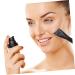 1 Pc 3D Contouring Makeup Brush - Black Foundation Brush with Wooden Handle | International Shipping Available - Buy Online on GoSupps.com