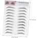 2pcs 3d Eyebrow Stickers Makeup Tools Make up Kit Imitation Eyebrow Transfer Stickers Cosmetic 6d - Buy Online on GoSupps.com