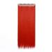 S-noilite Fashion 26 Inches (66cm) Half Full Head One Piece 5clips Clip in Hair Extensions Long Straight Extension Dark Red Dark Red 26 Inch