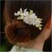 Floral Hair Comb Hanfu Hair Accessories for Women Green Flower Alloy Hairpin Hair Clips Vintage Girls Headwear Jewelry - Buy Online on GoSupps.com