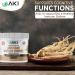AKI American Ginseng Powder with 4% Ginsenosides - Ideal with Coffee Beverages Like Smoothies (4oz/113g) 4 Ounce (Pack of 1) - Buy Online on GoSupps.com