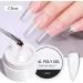 Nail Builder Gel Set Gel Nail Polish Kit 6 Color Hard Gel Builder Nail Extension Gel Clear White Pink Nude Poly Gel Nail Set for Nail Thicken & Strengthen Nail Art DIY for Women - Buy Online on GoSupps.com