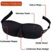 BE SAFE Forever Silk Sleeping Face Eye Mask - Comfortable Blind Fold for Travel & Sleep | Unisex Black EYE-Black-006 - Buy Online on GoSupps.com