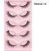 EINCORN 5 Pairs False Eyelash Cats Eye Lashes Thick Foxes Eyelashes Natural False Eyelash Artificial Eyelashes for Party - Buy Online on GoSupps.com