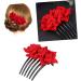 DOITOOL 1pc Floral Hair Comb Hair Accessories for Women Hair Combs for Women Hair Teasing Comb Hair Jewels for Women Flower Hair Clip Hair Side Comb Pearl Hair Clip Headgear Bride Jewelry - Buy Online on GoSupps.com