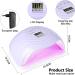 Roexun 168W UV LED Nail Lamp - Portable USB Nail Dryer for Gel Polish with Auto Sensor & 4 Timer Settings | Perfect for Fingernail & Toenail Care - Buy Online on GoSupps.com