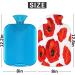Poppy Hot Water Bottle with Fluffy Cover - 2L Cozy Nights & Pain Relief for Back Neck & Shoulders - Buy Online on GoSupps.com