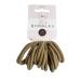 Lizzy 15x Thick Hair Bands | Snag Free Strong Elastic Bobbles Hair Ties For Girls Women Hair Accessories For School Any Other Occasion Ponytail Holders (Light Brown)