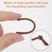 Aster 8 Pairs Anti-Slip Silicone Glasses Bracket Covers - Rubber End Caps for Sports & Reading Glasses (Black/Brown) - International Shipping Available - Buy Online on GoSupps.com
