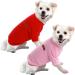 Hualisiji Dog Sweater Fleece for Large Dogs | Warm & Lightweight 3XL Sweatshirt Set in Red & Pink | Soft Easy to Wear - Buy Online on GoSupps.com