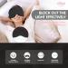 Hilph Black Satin Sleep Mask for Side Sleepers - Reusable, Adjustable Headband, 100% Blackout - Ideal for Travel, Yoga, and Naps - Buy Online on GoSupps.com