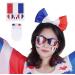 Coolchange Great France Fan Package for Football EM 2024 | 11-Part Set with Tricolore Cloak Flags Cheer Sticks & More for Women - Buy Online on GoSupps.com