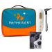 Pet First Aid Kit Veterinary First Aid Bag for Dog Cat Rabbit Animal with Otoscope feeder Perfect for Home Care and Outdoor Travel Emergencies