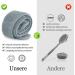 Buy Inmorven Gray Silicone Back Brush - 91cm Body Scrubbing Massage Brush for Thorough Cleaning - Perfect Bathing Aid - Buy Online on GoSupps.com