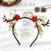 Unicra Christmas Flower Antlers Headband - Halloween Hair Accessory for Women and Girls - Buy Online on GoSupps.com