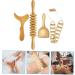 Healvian 8-Piece Wooden Massage Tool Set | Fascia Roller & Scraping Board for Full Body Relief - Buy Online on GoSupps.com