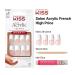 KISS Acrylic French False Nails Kit | Long Coffin White Tip Nails | Ready to Wear Gel & Manicure | Easy Apply Long-Lasting | International Shipping - Buy Online on GoSupps.com