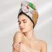 Christmas Gingerbread Cookies Microfiber Hair Towel | Soft Super Absorbent Coral Velvet Wrap for All Hair Types - Buy Online on GoSupps.com