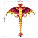 Laptony Red Dragon Kite - Easy to Fly for Kids & Adults | Perfect for Park & Beach Fun in Any Wind - Buy Online on GoSupps.com
