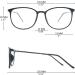 Koosufa Classic Retro Nerd Glasses for Women & Men | Round Panto Frames | Vintage Matt Black Fake Glasses with Case - Buy Online on GoSupps.com