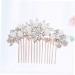 Angoily Fashion Headwear Pearl Comb Crystal Hair Comb Vintage Hair Comb Bridal Hair Comb Pearl Hair Pin Rhinestone Hair Clip Photography Props Bride Wedding Hair Accessories - Buy Online on GoSupps.com