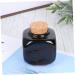 Beavorty porcelain material nail art dish manicure ceramic cork bottle manicue cups bottle Powder Bottle Jar bottle travel bottle Ceramic Bottle porcelain cup Wooden square 5.7*3.5cm Black - Buy Online on GoSupps.com