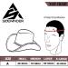 SideWinder Australian Cowboy Leather Hat - Unisex Adult Wide Brim Outback Western Style (Medium Black) - Buy Online on GoSupps.com