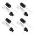 Lurrose 4pcs Empty tube of lip gloss transparent empty DIY lip gloss lip gloss tube empty lipstick DIY tube Reusable Lipstick Bottle clear lipstick tube plastic mini lip gloss stick 10x1.7cm Black