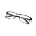 V.W.E. Men Rectangular Stainless Steel Reading Glasses Anti Blue Ray Lens - Computer Reader - Large Fitment Black 2.5 x