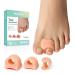 Welnove Toe Separator for Overlapping Toes - Toe Spacers for Bunions - Toe Corrector for Hammer Toes Realign Crooked Toes - Preventing Rubbing Relieve Pressure -(3 Size 6 Pack Beige)