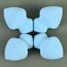 Beauty Sponges For Makeup - Gyro Shape Beauty Sponge Makeup Blender | Professional Streak Free Application Blender Sponge For Enhanced Make Up Application For Foundation Gyro Beauty Egg 28*40*60 Blue - Buy Online on GoSupps.com