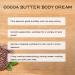 VSDFAW Cocoa Butter Body Cream with Tocopherol & Coconut Oil Body Butter Creamy Moisturizer for Long-Lasting Moisture & Soft Skin(4.23Oz/Pcs) (2Pcs) - Buy Online on GoSupps.com