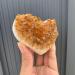 Beautiful Natural Citrine Cluster Crystal Gemstone Heart Reiki Home Decoration Natural Stones and Minerals
