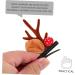 FRCOLOR 2 Pairs Hairpin Holiday Hair Clips Christmas Deer Hair Clip Christmas Hair Clips for Kids Hair Gems for Women Xmas Hair Accessories Non-woven Fabric Delicate Crocodile Skin Miss - Buy Online on GoSupps.com