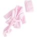Ruspela Baby Costume Set - Bathrobe & Towel for Newborn Photography (3-6m) - UK Rose - International Shipping Available - Buy Online on GoSupps.com