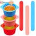 3 pieces of silicone wax heating with 3 pieces of wax sticks non-stick-silicone wax melting insert silicone wax bowl for wax warmers reusable wax melting inserts for hair removal
