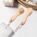 6 Pcs Natural Bristle Face Exfoliator Brush Set - Wooden Dry Brush for Gentle Facial Cleansing and Exfoliation - Face Wash Scrub for Face Care - Buy Online on GoSupps.com
