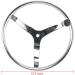 Yaegarden Stainless 3 Spoke Sports Boat Steering Wheel | Marine Steering Wheel 13-1/2 Dia with Turning Knob - Buy Online on GoSupps.com
