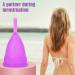 Buy Soft & Flexible Purple Menstrual Cup - Discreet Hygienic Reusable | International Shipping Available - Buy Online on GoSupps.com