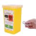 Storage Socket for Old Razor Blades | Portable Sharp Object Container | Yellow Razor Blade Disposal Bank - Buy Online on GoSupps.com