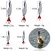 JSHANMEI Metal Spoon Casting Jigs 5g - 10pcs | Hard Fishing Lures for Bass & Salmon with Treble Hooks - Buy Online on GoSupps.com