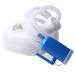 2000ML Men's Potty Pee Bottle Collector with 1.3M Hose Portable Reusable Male Urinal for Hospital Incontinence Elderly Travel Driving Camping White