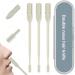 Double Sided Nose Hair Knife 2-in-1 Nasal Hair Cutter Nostril Hair Remover Tool Portable Manual 360 Rotating Nose Hair Trimmer with Ear Picker for Women Men